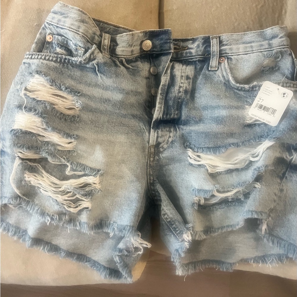 Free People distressed shorts